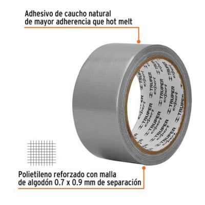 CINTA PARA DUCTO 48MM X 10 MTS DELTA1