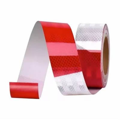 CINTA REFLEC ROJO BLANCO 50M X MT1