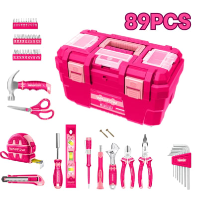 CAJA HERRAMIENTAS 89 PZAS ROSADA WADFOW WHS3B891