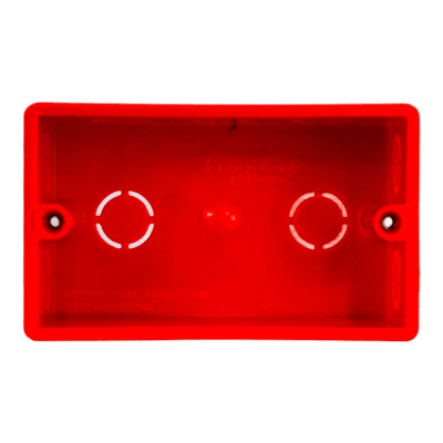 CAJA DERIVACION GRIS/NARANJ C/OREJA MET1