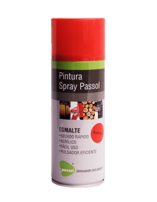PINT SPRAY ESMALTE MULTIUSO ROJO PASSOL1