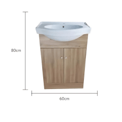 KIT MUEBLE MARIE 60 + CUBIERTA BLANCHE - RUSTICO 80X60