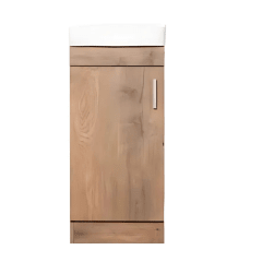 KIT MUEBLE CLAIRE + CUBIERTA BLANCHE 40, COLOR RUSTICO 82X40