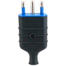 ENCHUFE MACHO 2P+T ADAP 10/16A NEG