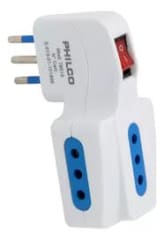 ENCHUFE TRIPLE C/SWITHCH 2P+T10A 250V BLANCO