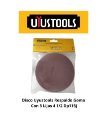 DISCO GOMA PULIR 4 1/2 5 LIJAS