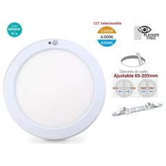 PANEL LED REDONDO AJUSTABLE 18W
