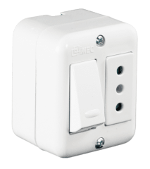 INTERRUPTOR + ENCHUFE EMB 9/12 MEC (P1/F4)