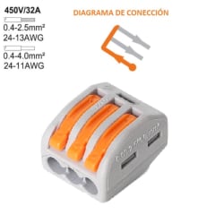 CONECTOR ELECT 3 PIN 32A
