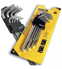 JUEGO DE LLAVES TORX DEC902  9 PCS UYUSTOOLS