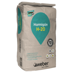 MORTERO 25KG H20 (HORMIGON) WEBER