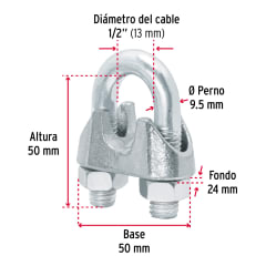 NUDO PARA CABLE 1/4