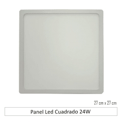 PANEL LED CUADRADO 24WATT WYMET