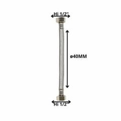 FLEXIBLE AGUA HE HI 1/2X40CM