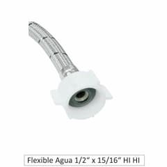FLEXIBLE P/ESTANQUE HI HI 1/2X15/16 30CM HOFF