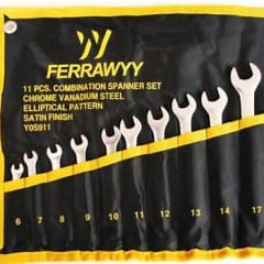 JUEGO 11 PCS LLAVES COMBINADAS FERRAWYY YOS911