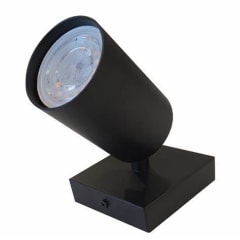 FOCO SPOT SIMPLE NEGRO MATE 1XGU10