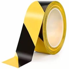CINTA DEMARCACION 50MMX25MT AMARILLA/NEG
