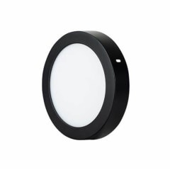 PANEL LED REDONDO NEGRO 12W SOBRE
