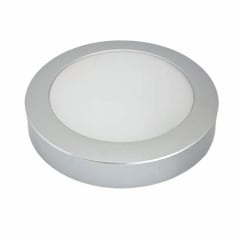 PANEL LED REDONDO PLATA 12W SOBRE