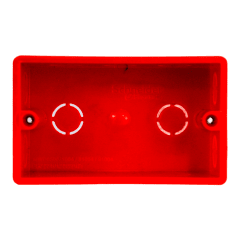 CAJA DERIVACION GRIS/NARANJ C/OREJA MET