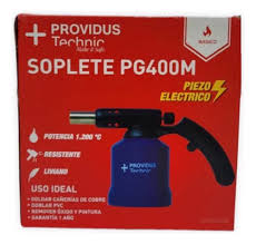 SOPLETE METALICO PG 400 C/PIEZO PROVIDUS1