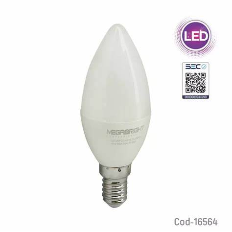 AMPOLLETA LED 5W VELA E27 MEGABRIGHT 0