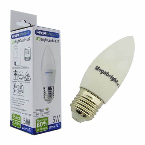 AMPOLLETA LED 5W VELA E27 MEGABRIGHT2