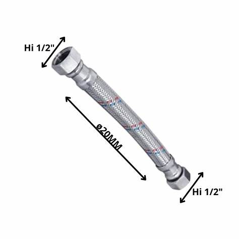 FLEXIBLE AGUA CALEFON HI HE 1/2 20CM2