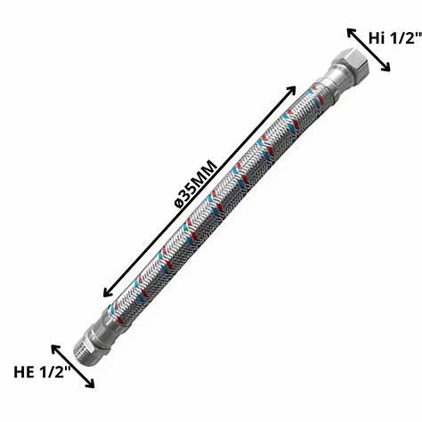 FLEXIBLE AGUA HE /HI 1/2 35CM3