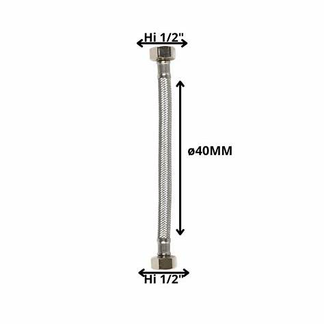 FLEXIBLE AGUA HE HI 1/2X40CM 1