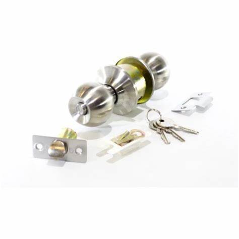 CERRADURA POMO BAÑO INOX PIND S/LLAVE1