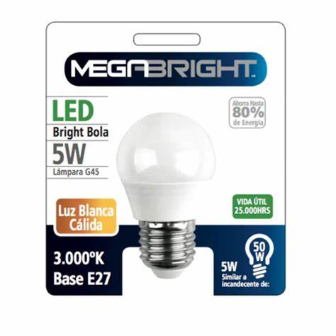 AMPOLLETA LED 5W G45 MEGABRIGHT2