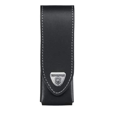 Funda Victorinox Cuero Negro Con Velcro1