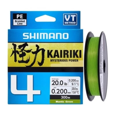 Multifilamento Shimano Kairiki 4 Green 300M1