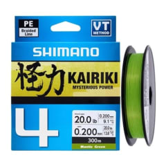 Multifilamento Shimano Kairiki 4 Green 300M
