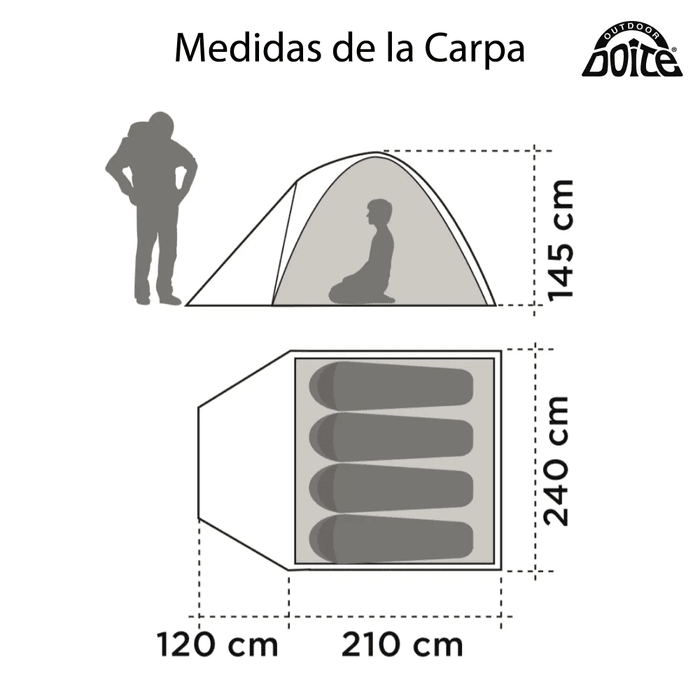 Carpa Igloo Doite High Camper Sl 4 Personas3