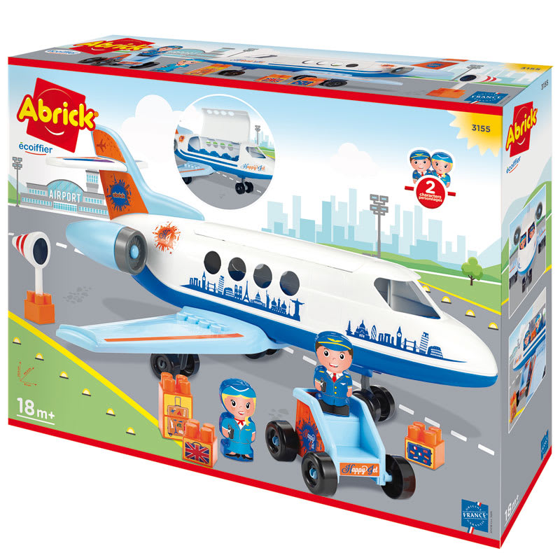Abrick - Avión jet con accesorios | Nuevo - Lúdiko - juguetes