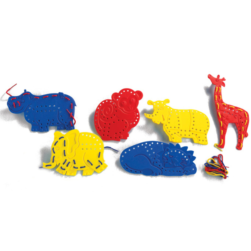 Animales salvajes para enhebrar 6pz Animales salvajes para enhebrar 6pz