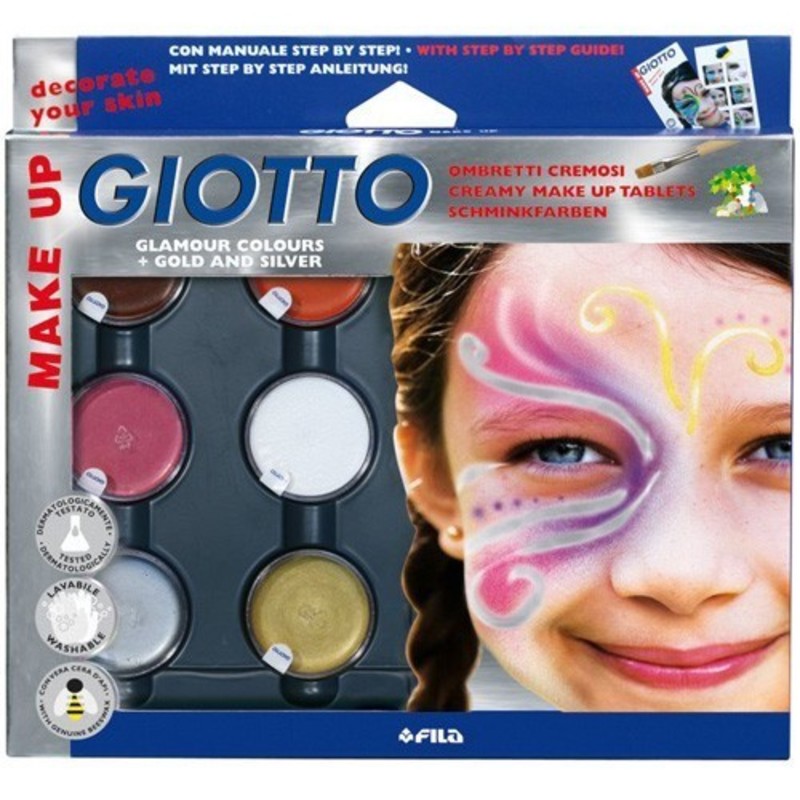 Maquillaje Infantil en crema 6 colores glamour Maquillaje Infantil en crema 6 colores glamour