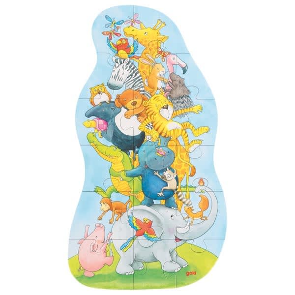 Puzle XL pirámide de animales, 17pz Puzle XL pirámide de animales, 17pz