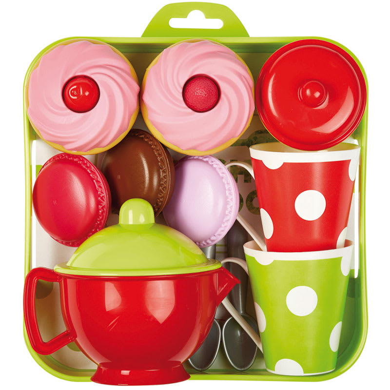 Bandeja juego de té y pasteles 14pz Bandeja juego de té y pasteles 14pz