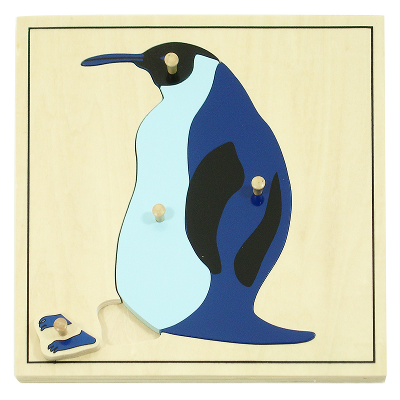 Puzzle Montessori pingüino 4pz Puzzle Montessori pingüino 4pz