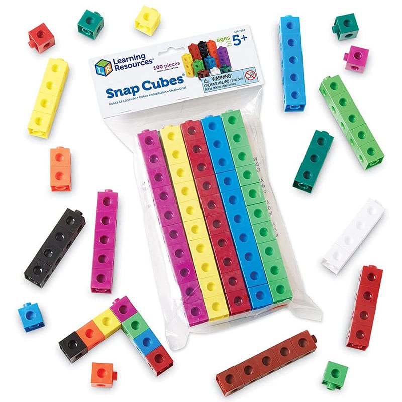 Cubos conectables unifix Snap Cubes® 100un Lúdiko juguetes didácticos