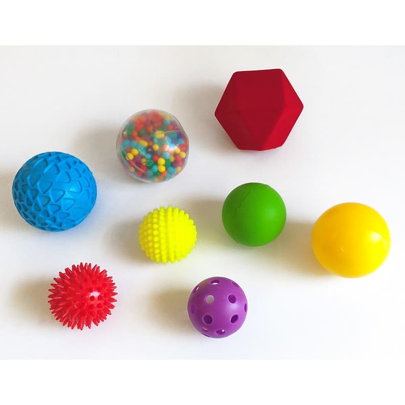 Set de 8 balones sensoriales surtidos Set de 8 balones sensoriales surtidos