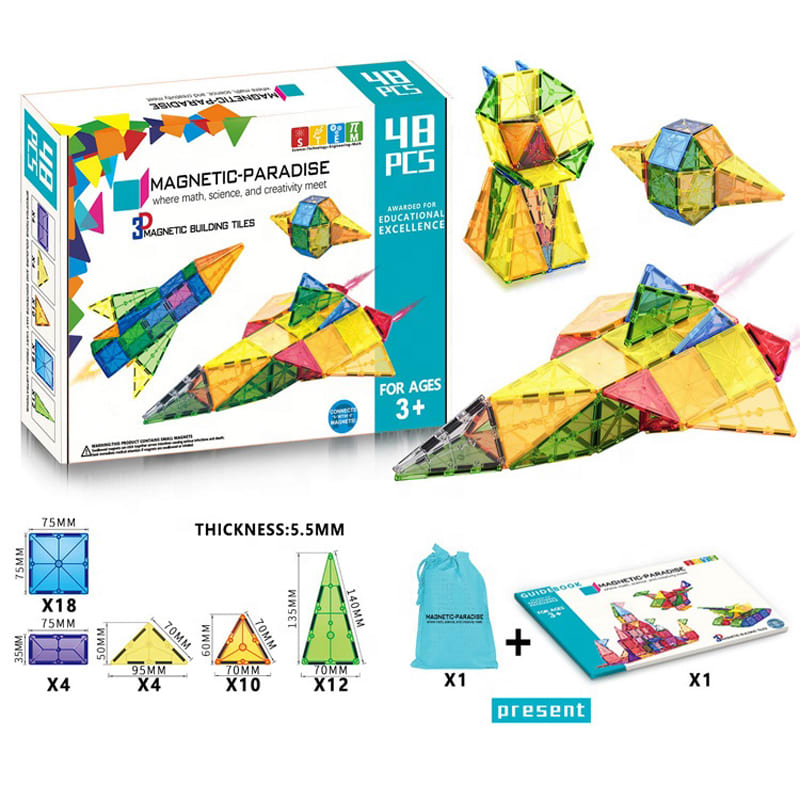 Juego magnético para construir 48pz Lúdiko juguetes didácticos