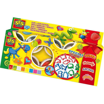 Kit de 8 plastilinas surtidas + moldes1