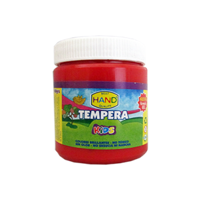 Témpera 140grs Hand color rojo1