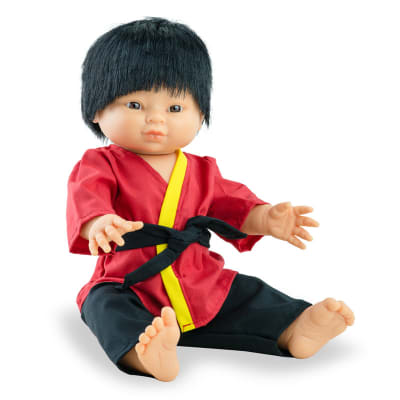 Play dolls niño asiático 38cm con ropa1