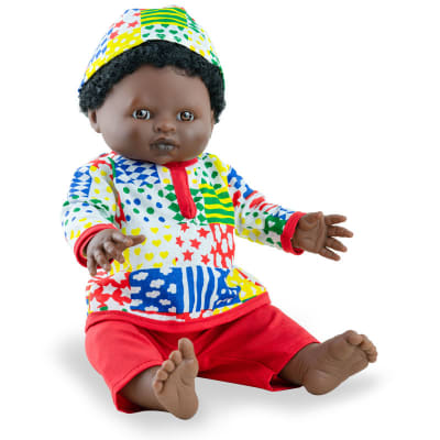 Play dolls niño africano 38cm con ropa1